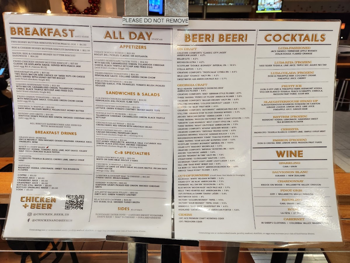 Chicken and Beer Menu - Image 4